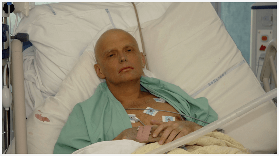 Александр Литвиненко после  отравления