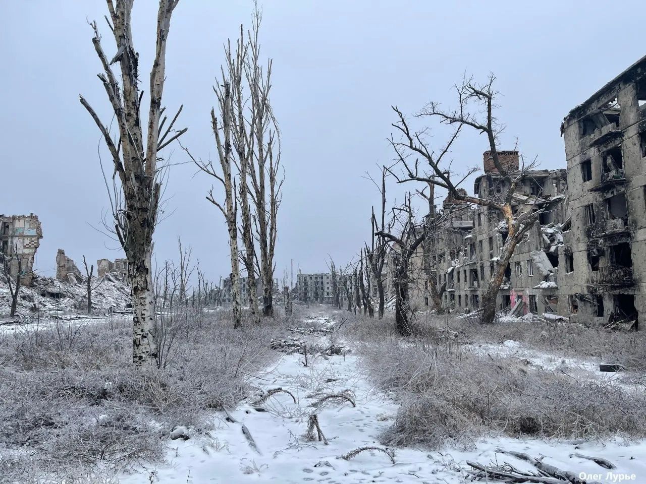 Пустые улицы мертвого Бахмута
