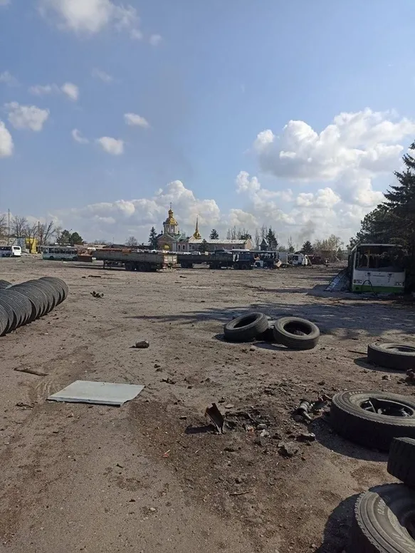 Разрушенный российскими войсками Покровсk